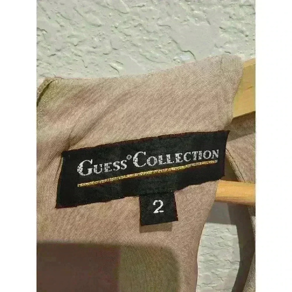Guess vintage size 2. Aline tan dress. - Picture 3 of 4